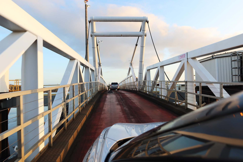 ID.4 driving over bridge