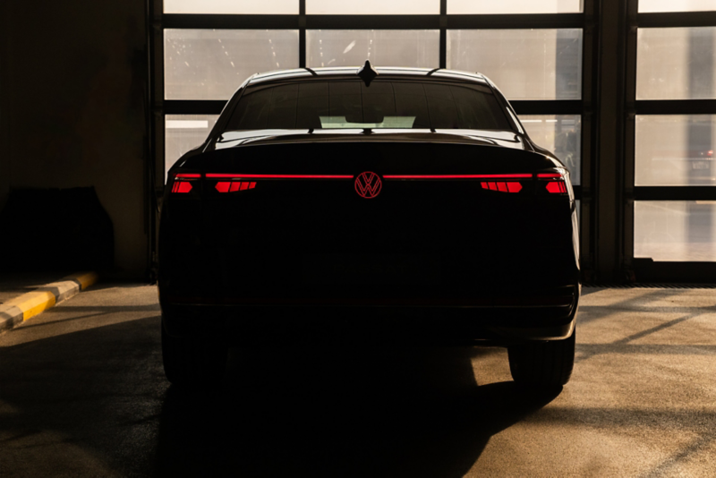 Rear of the VW Passat