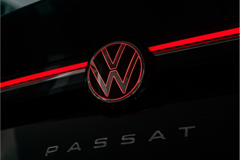 VW logo with Car name