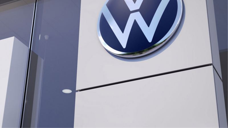 VW dealership building.