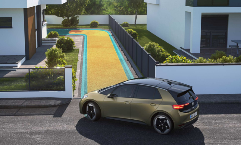Illustrasjon vw parkeringsassistent