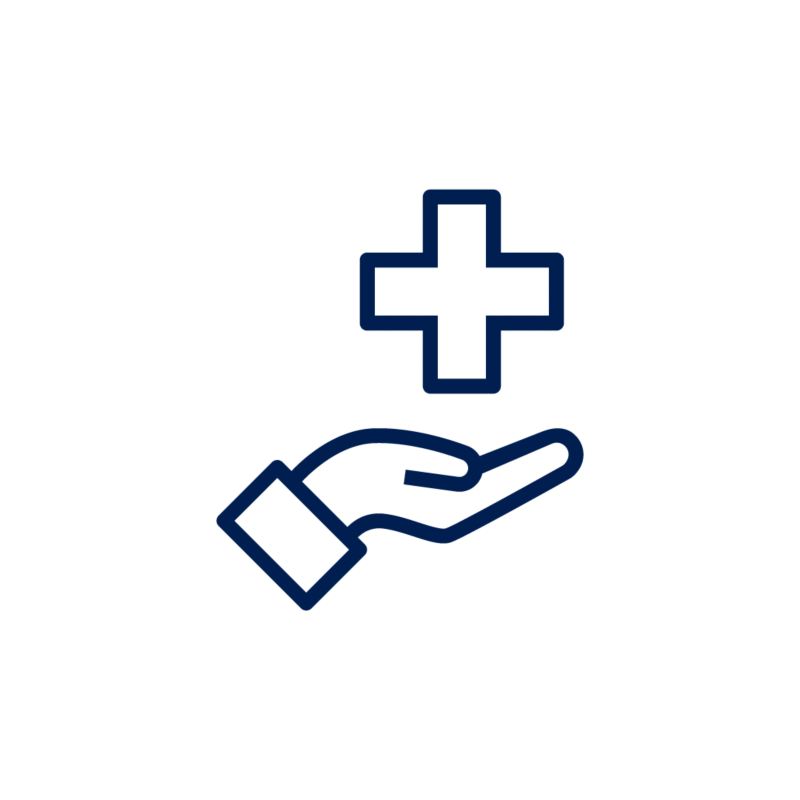 Icon zum Thema medizinische Versorgung im Unternehmen