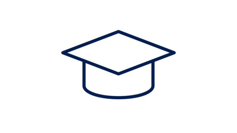 Piktogramm Absolventenhut