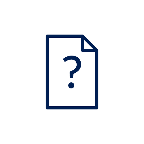 Icon document with question mark