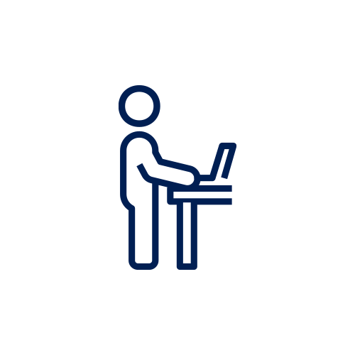 Icon shows desk