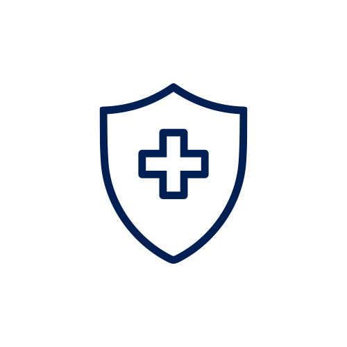 Icon shows shield