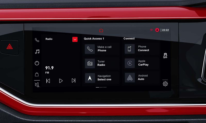 Volkswagen Large Touchscreen Infotainment