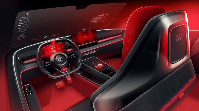 Computergeneriertes Bild des Interior vom ID. GTI Concept