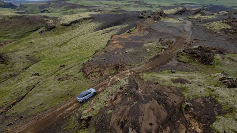 Mit dem ID.5 GTX durch die Lava-Landschaft