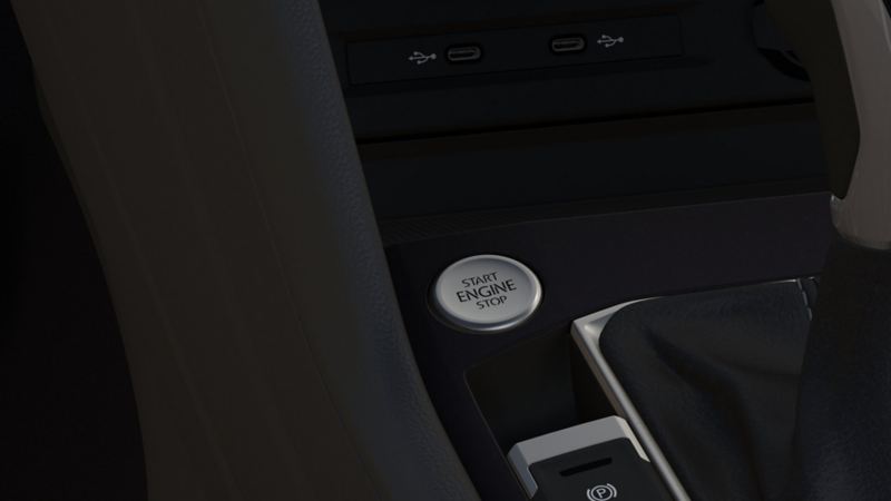 Keyless Access na konsoli środkowej VW Tiguana