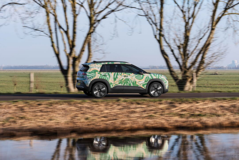 A VW ID. Cross with concept wrap