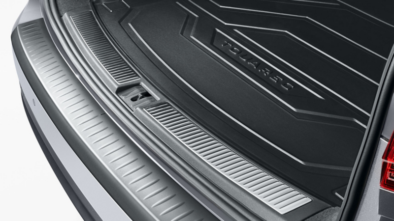 VW Accessories loading sill protection on a VW ID.3