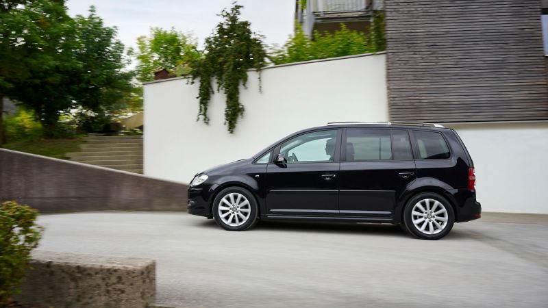 VW previous model drives on the road – MPV