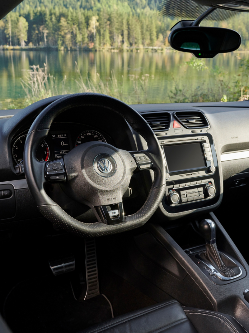 Close-up of VW Scirocco 3 cockpit