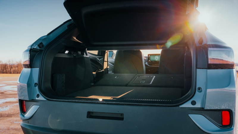 A close up photo of the trunk in the 2024 Volkswagen ID.4