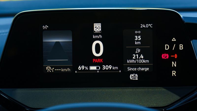 A close up photo of myVW app  in the 2024 Volkswagen ID.4