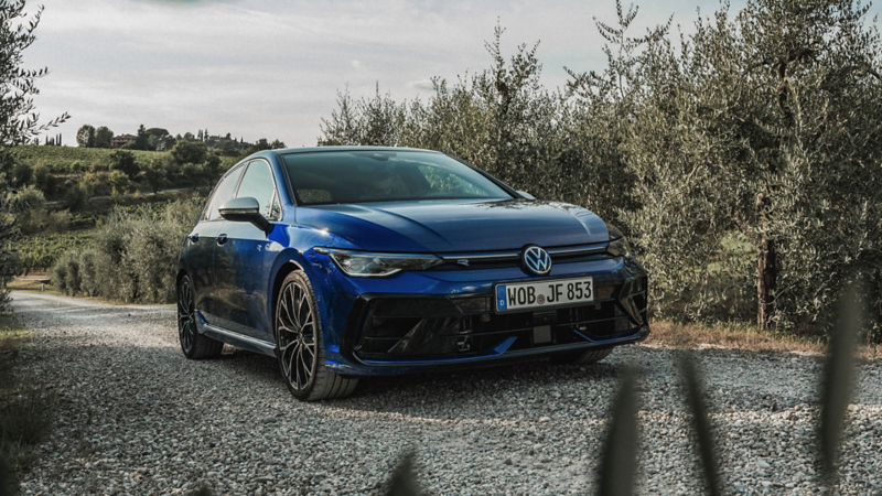 Blue VW R front view