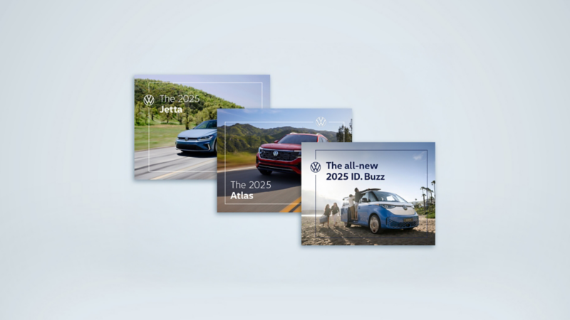 The images of Volkswagen Atlas, Atlas Cross Sport and Taos driving on the on the road