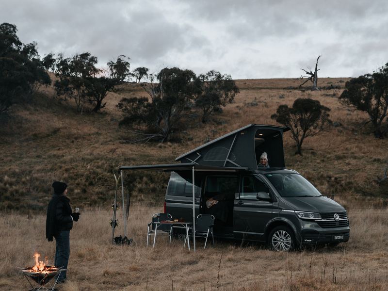 Camping with Volkswagen California Campervan