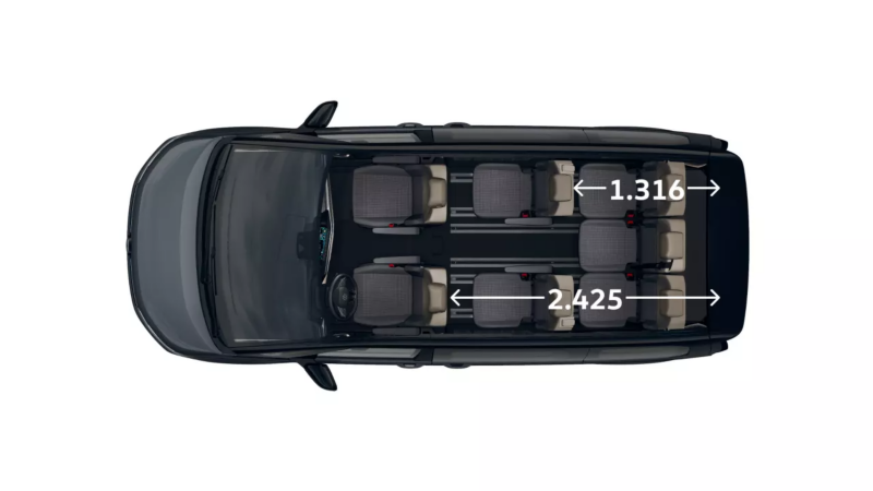 VW Multivan Edition eHybrid widok z góry.