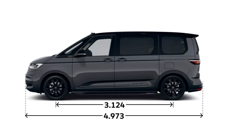 VW Multivan Edition widok z boku.