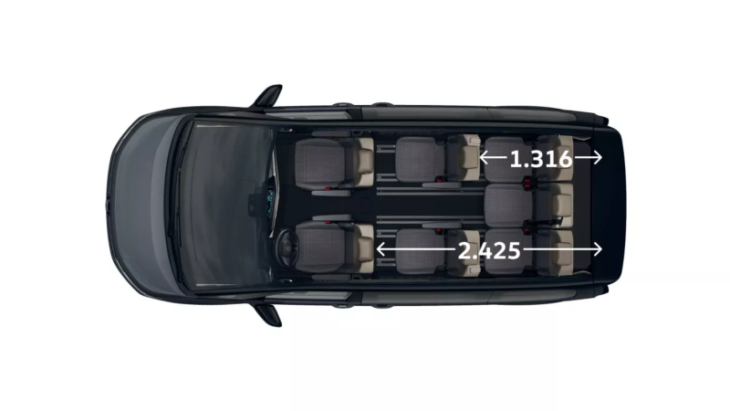 VW Multivan Edition widok z góry.