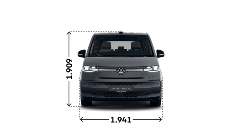 Der VW Multivan Style von vorne.