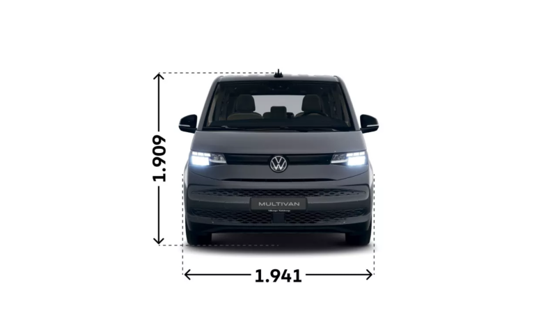 VW Multivan eHybrid widok z przodu.