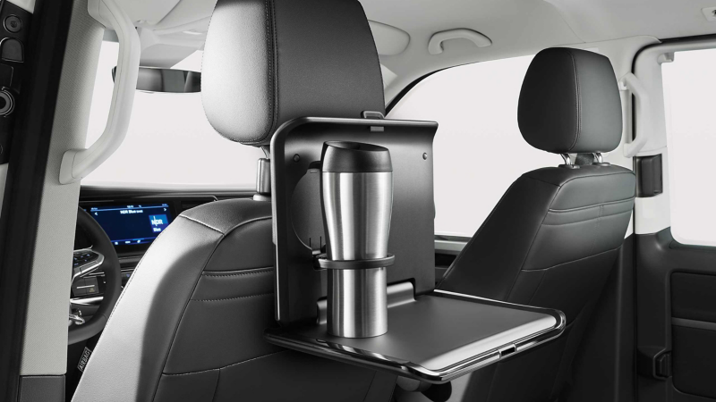 Folding table with cup holder