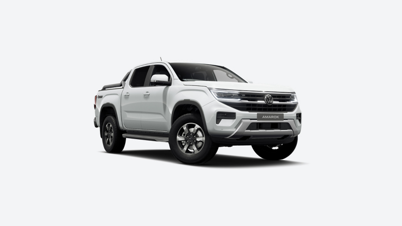 A VW Amarok against a plain light grey background.