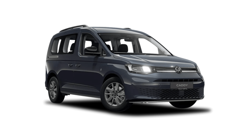 A grey VW Caddy