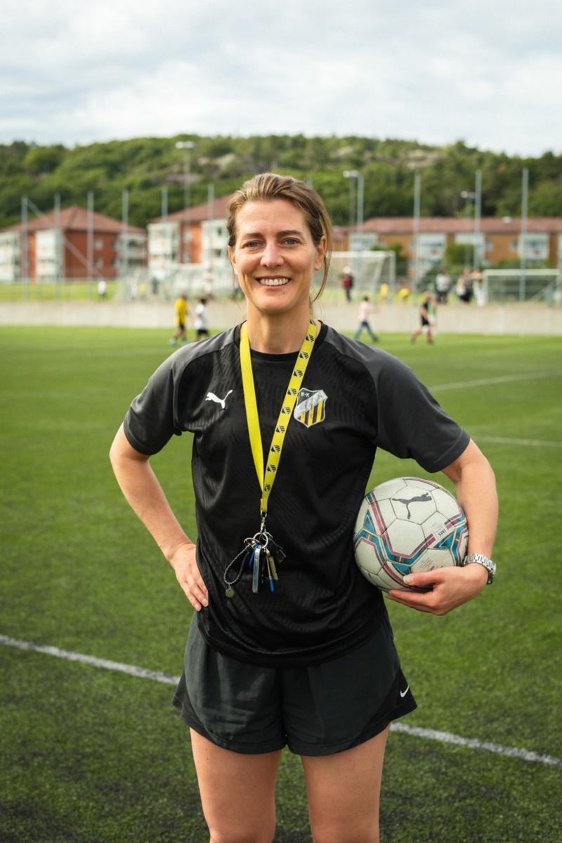 Porträttbild av fotbollstränare Ulrika Videli