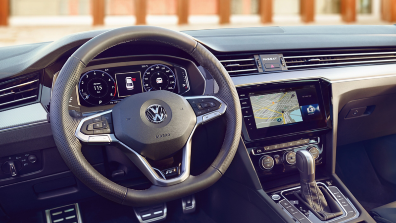 Radio and navigation system inside a VW car