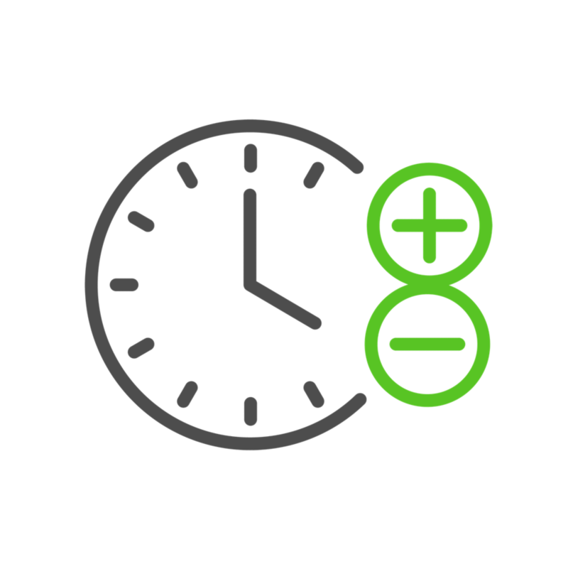 Pictogramme avec horloge horodateur PayByPhone Business pour VW
