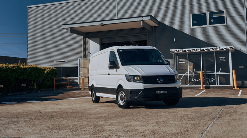 Crafter Van in driveway