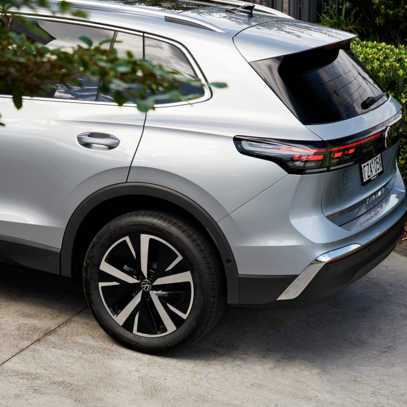 Rear of the Tiguan eHybrid