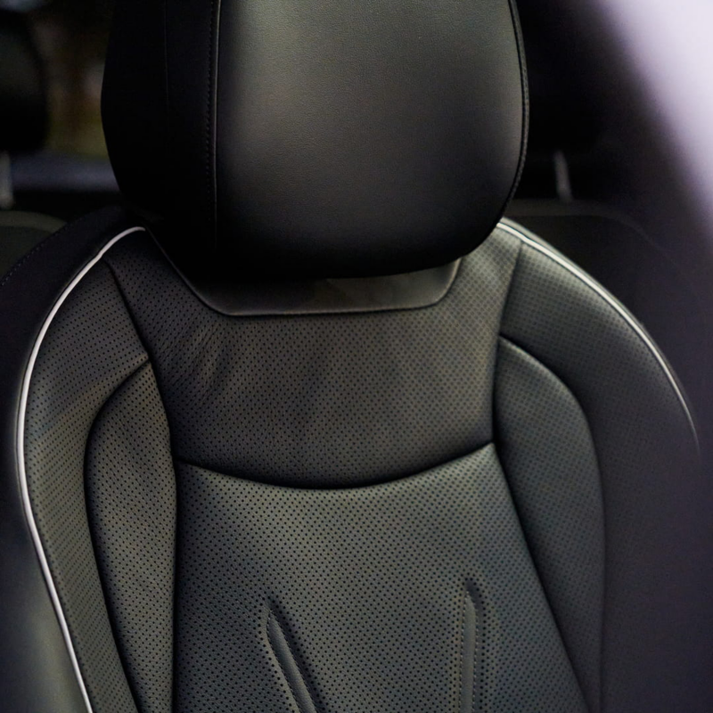 leather appointed seats inside the Tiguan eHybrid