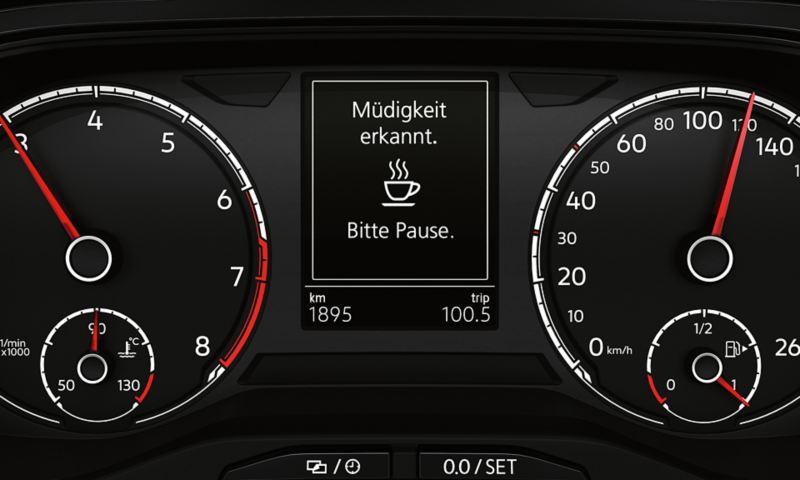 The Driver Alert System is indicated by a symbol in the multifunction display