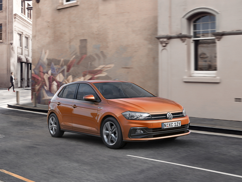 Orange VW Polo