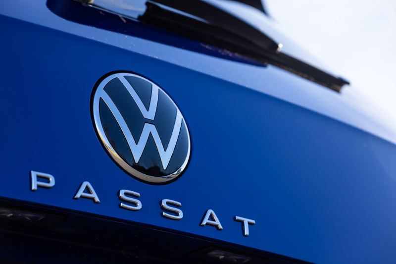 Close up of Volkswagen Passat Wagon rear badge
