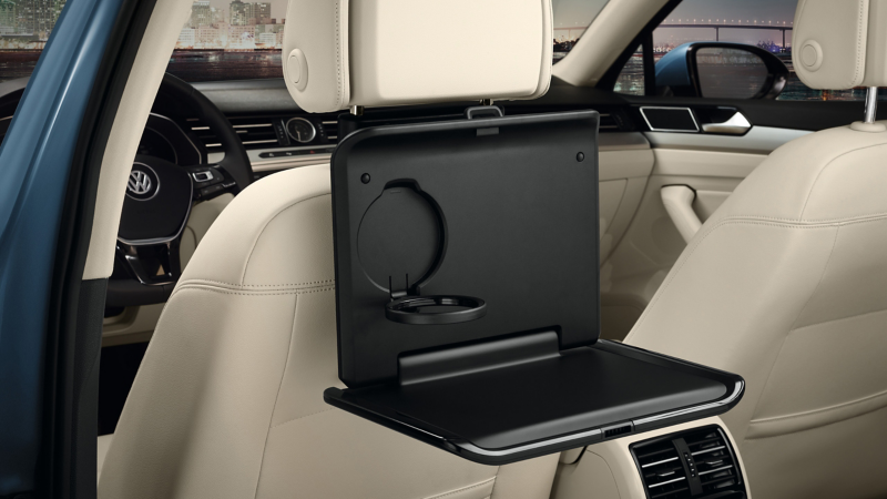 VW Passat Wagon folding table with cup holder