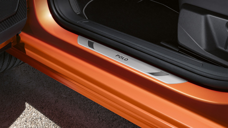 Door sill protection film by VW Accessories on VW vehicle