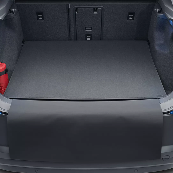 luggage compartment mat in the boot of a car