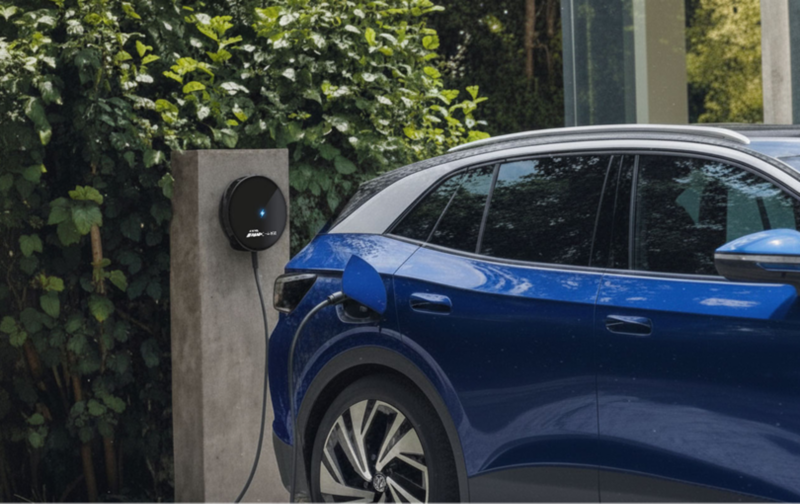 VW ID 4 plugged in and charging