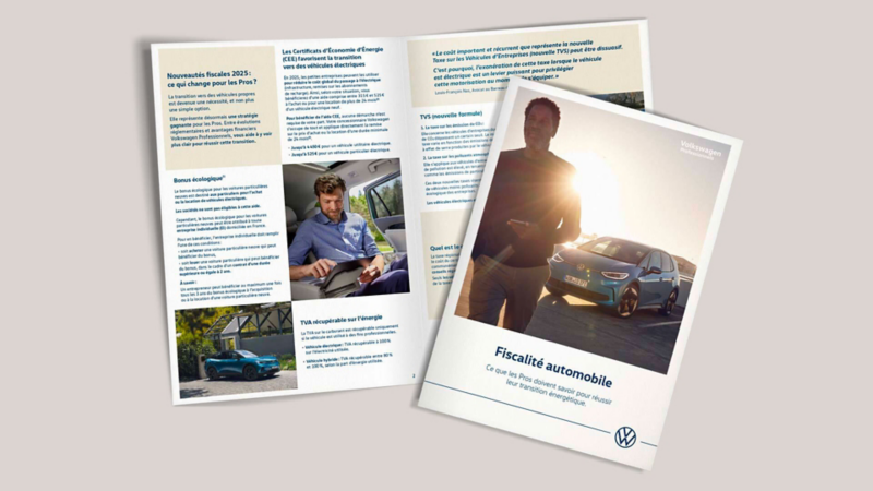 Illustration du guide fiscal automobile Volkswagen.