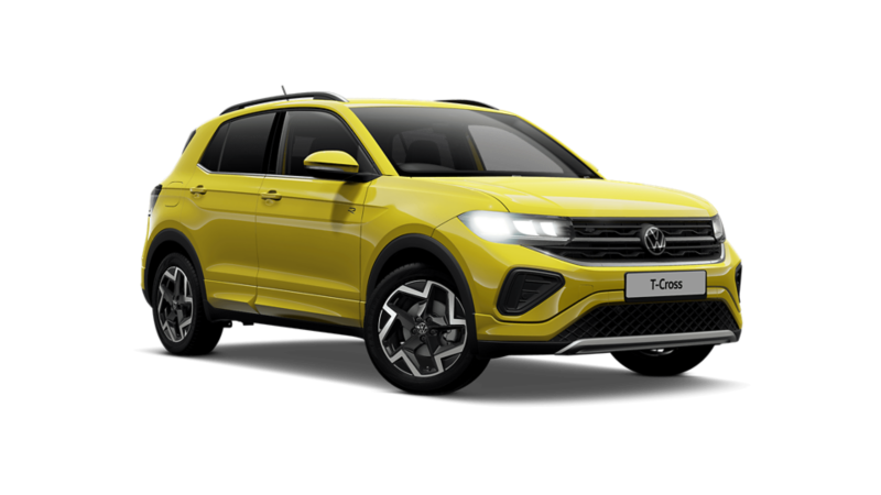 A T-Cross on a white background