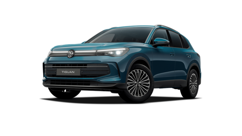 A new Tiguan on a white background