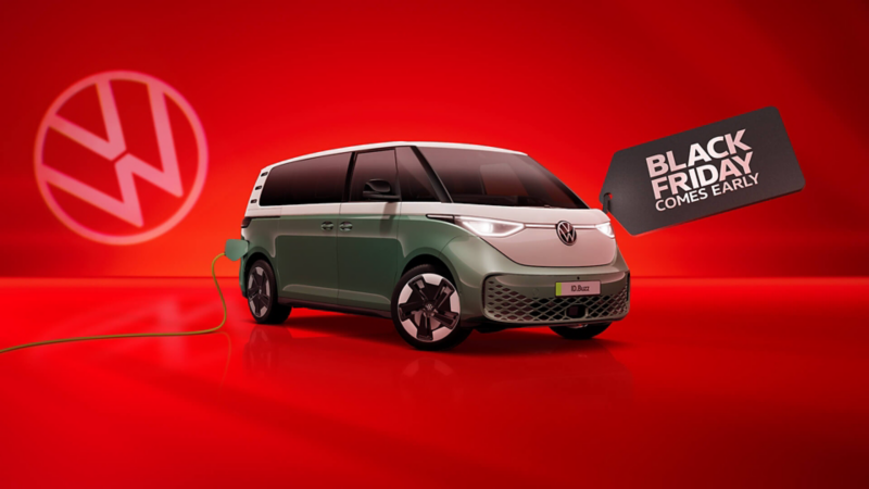 Image showing a New Transporter kombi parked in a warehouse.