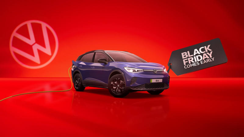 ID.4 with a red background