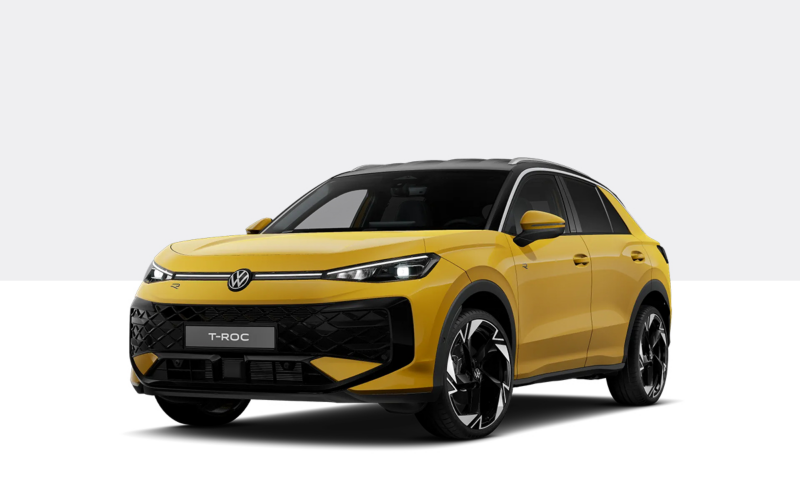 VW T-Roc R-Line in Gelb